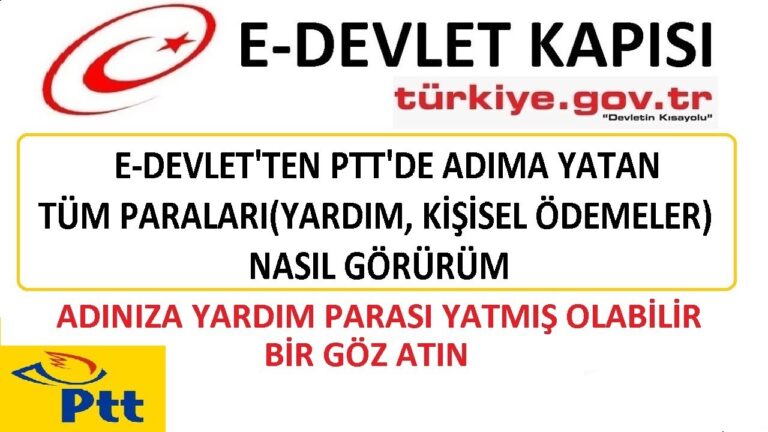PTT Yardım Parası Sorgulama Ekranı ve Telefon Numarası
