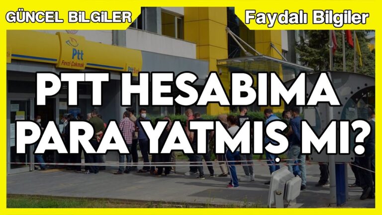PTT Hesap Bakiyesi Öğrenme ve Sorgulama