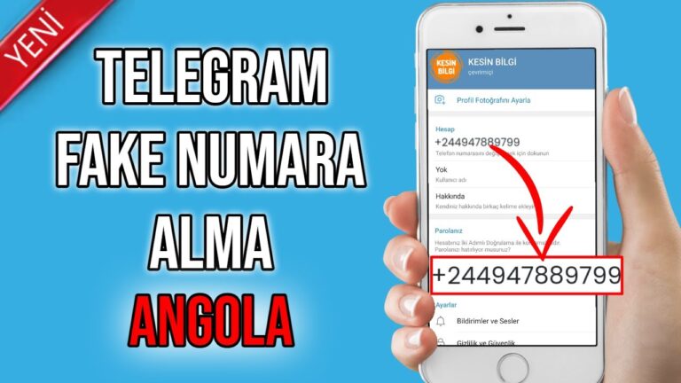 Telegram Fake (Sahte) Bedava Hesap Açma