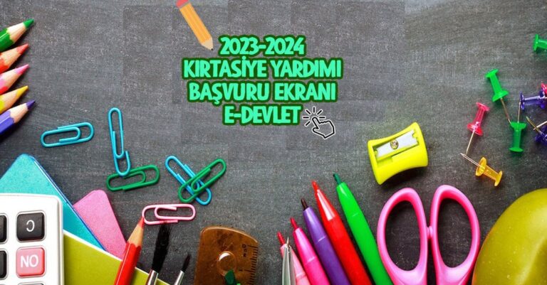 SED Kırtasiye Yardımı Başvurusu E-Devlet Başvuru Formu