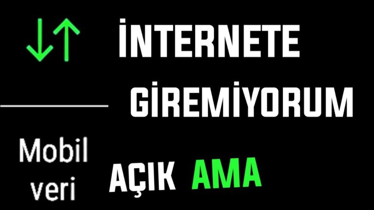 Turkcell Mobil Veri Açık Ama İnternete Bağlanamıyorum