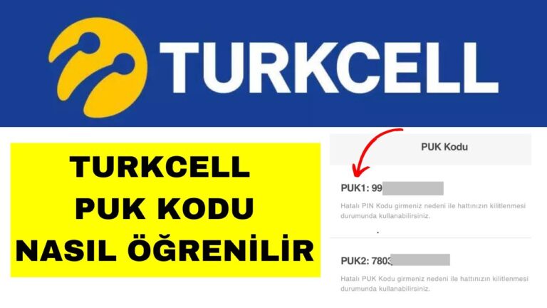 Turkcell PUK ve PIN Kodu Öğrenme, Kaldırma ve Değiştirme